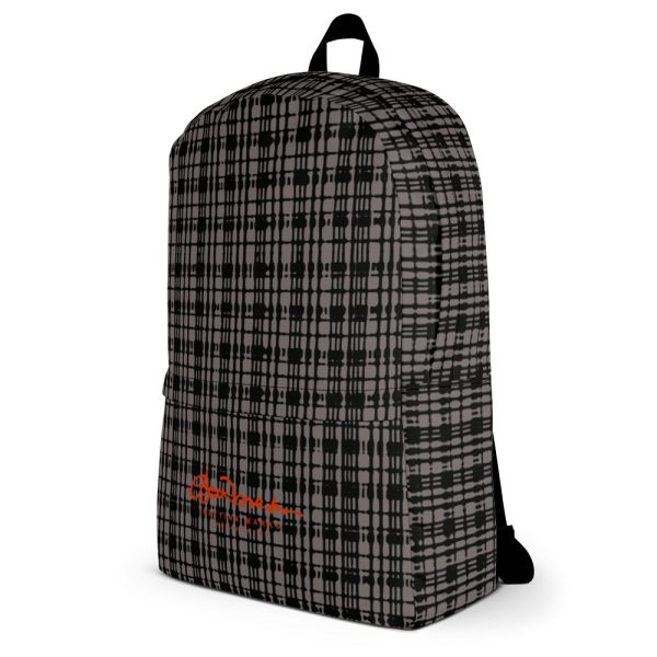 Black Tight Plaid Backpack Online now