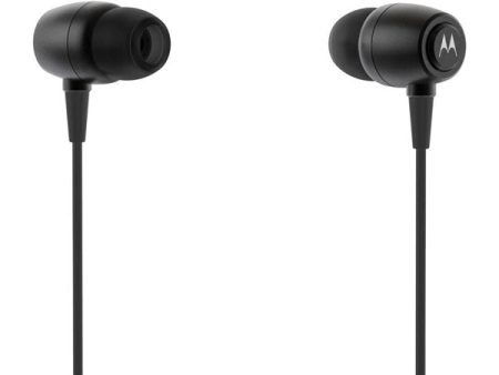 Motorola 3MM Earbuds Metal - Black Fashion