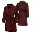 Black Red Plaid Bath Robe - Men Fashion