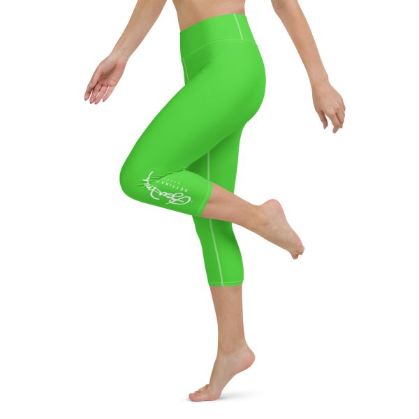 Bright Green Yoga Capri Leggings on Sale