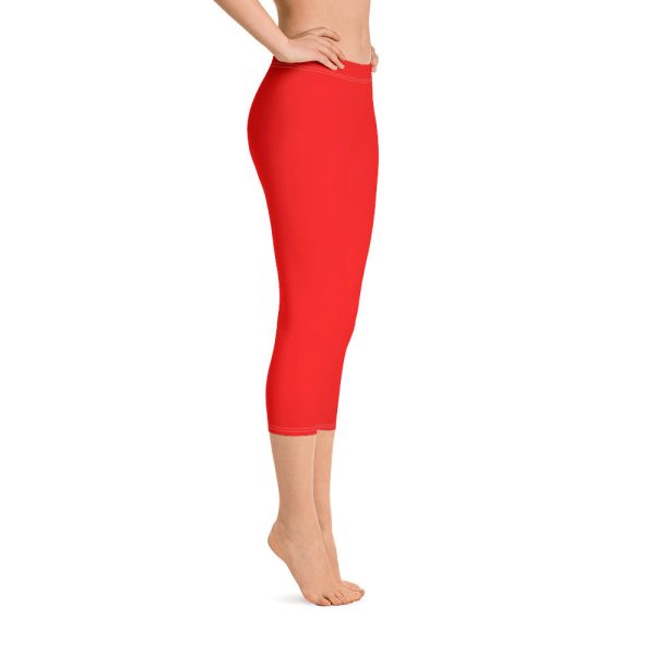 Breath of Fire Orange Capri Leggings Online