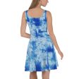 Blue Tie Dye Skater Dress Hot on Sale