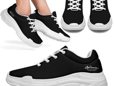 Black Signature Athletic Sneakers Cheap