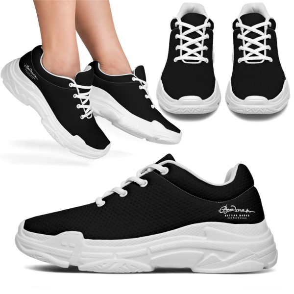 Black Signature Athletic Sneakers Cheap