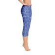 Blue Pool Capri Leggings Fashion