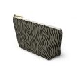 Khaki Zebra Accessory Pouch w T-bottom Sale