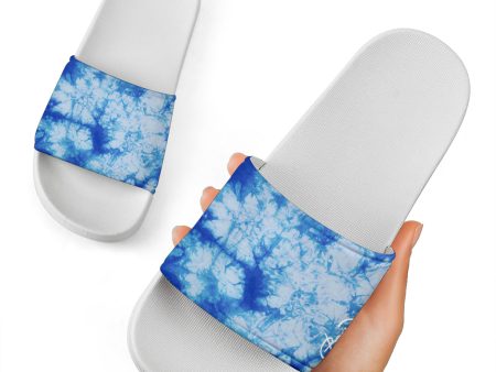 Blue Tie Dye Slide Sandal Discount