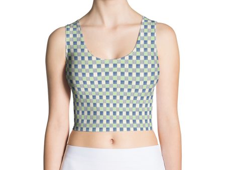 Checkerboard Plaid Crop Top Online Hot Sale