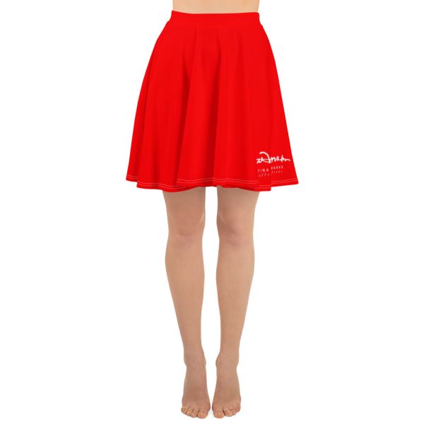 Breath of Fire Orange Skater Skirt Online now