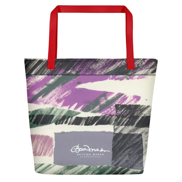 Abstract Collage Teachers Tote Bag Supply