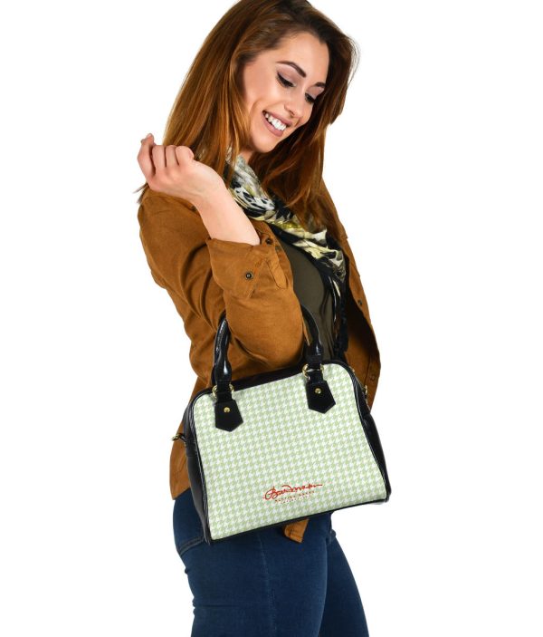 Butterfly Houndstooth Hand Bag w Shoulder Strap Online