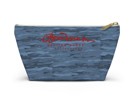 Steel Blue Camouflage Lava Accessory Pouch w T-bottom For Discount