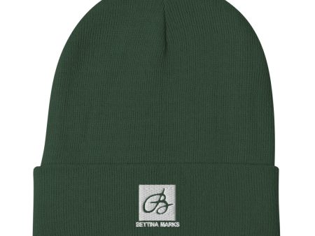 Dark Green B logo Embroidered Beanie Online now