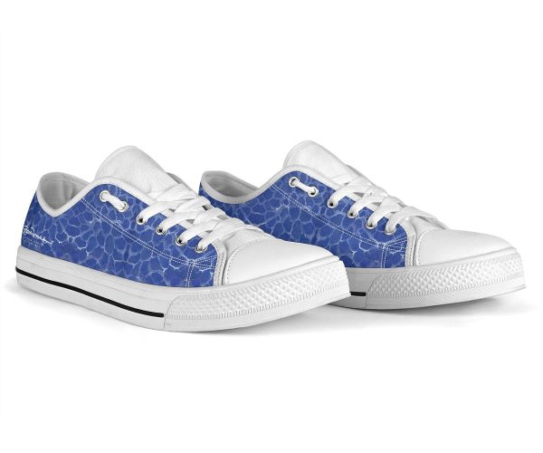 Blue Pool Low Top Sneakers For Cheap