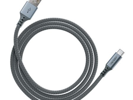 Ventev USB A to Type C Chargesync Cable 4ft - Steel Online Hot Sale