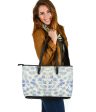 Blu&White Watercolor Floral Large Tote Bag For Discount