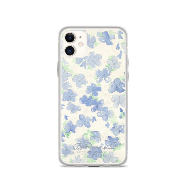 Blu&White Watercolor Floral iPhone Case (select model) on Sale