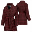 Black Red Plaid Bath Robe - Women Online now