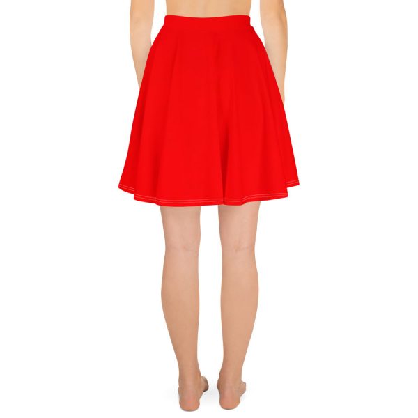 Breath of Fire Orange Skater Skirt Online now