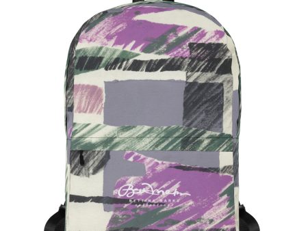 Abstract Engineered Collage Back Pack For Sale