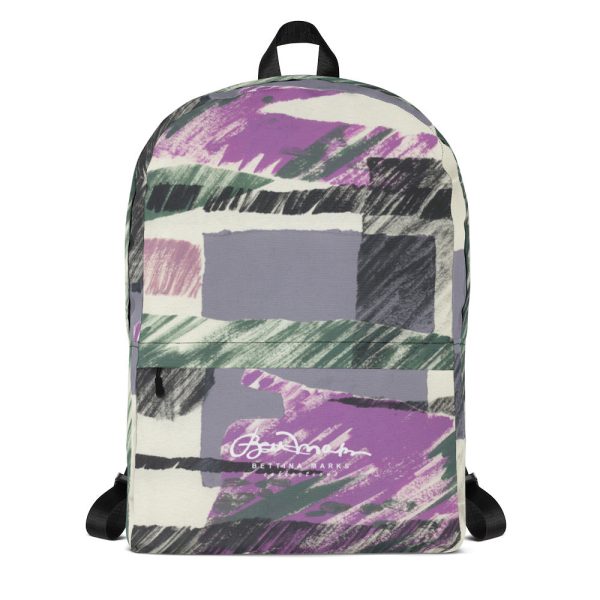 Abstract Engineered Collage Back Pack For Sale