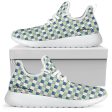 Checkerboard Plaid Mesh Knit Sneakers Supply