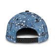 Blu&White Dotted Plaid Cap Online Sale