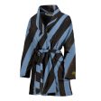 Blue Zebra Bath Robe - Women Online