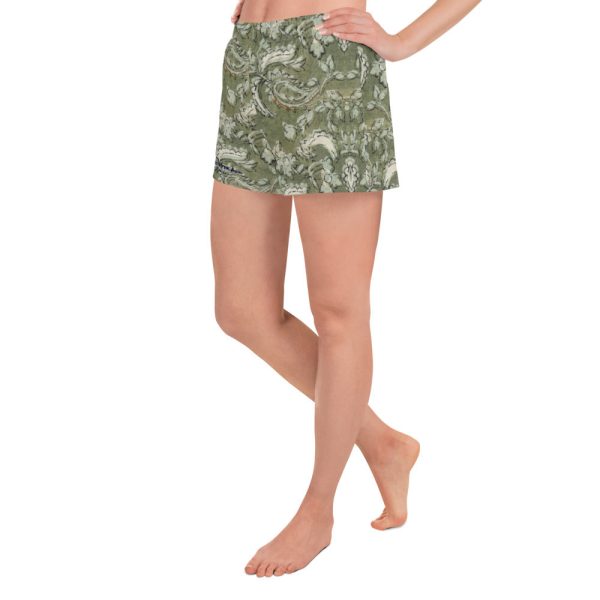 Women s Floral Paisley Athletic Shorts Cheap