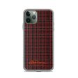 Black Red Tight Plaid iPhone Case Supply