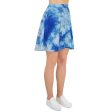 Blue Tie Dye Skater Skirt Cheap