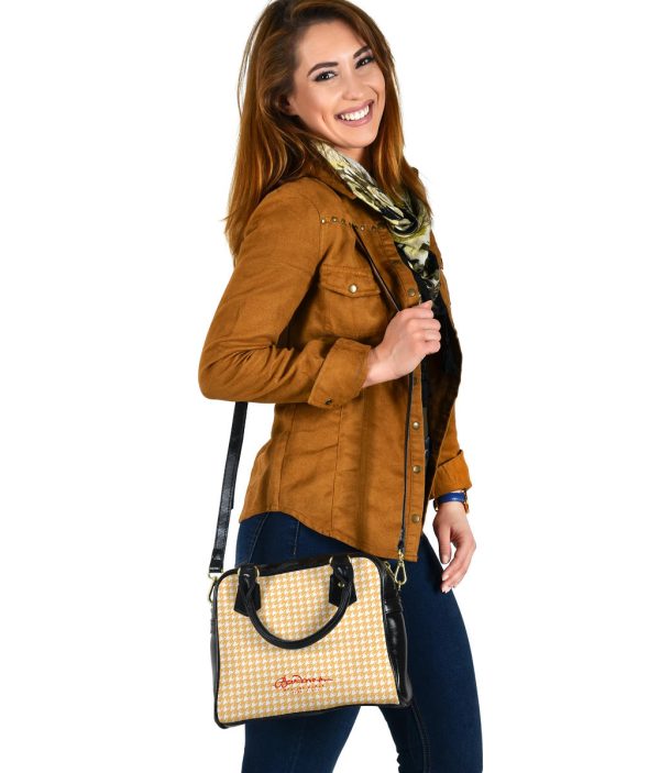 Banana Houndstooth Hand Bag w Shoulder Strap Online