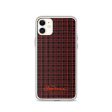 Black Red Tight Plaid iPhone Case Supply