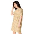 Banana Houndstooth T-shirt dress Cheap