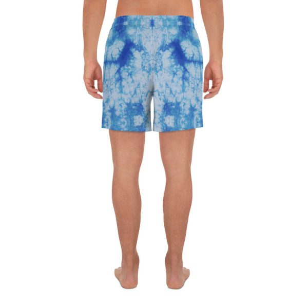 Blue Tie Dye Mens Shorts For Discount