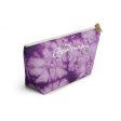 Purple Tie Dye Accessory Pouch w T-bottom Supply