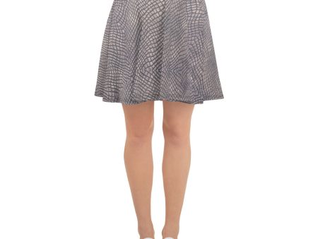 Croc Print Skater Skirt on Sale