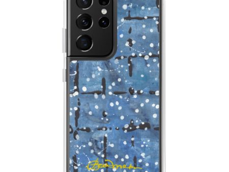 Blu&White Dotted Plaid Samsung Case (select model) Supply