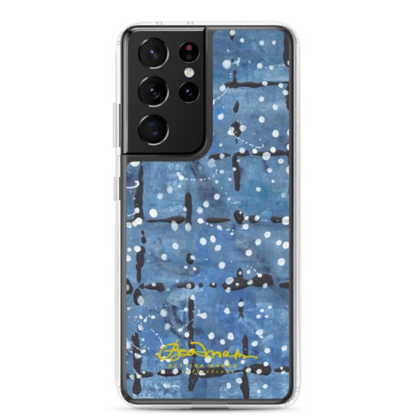 Blu&White Dotted Plaid Samsung Case (select model) Supply