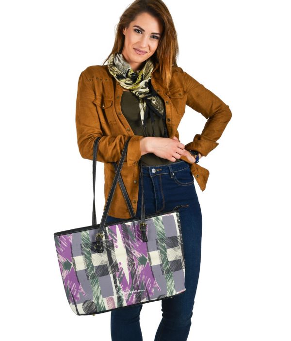 Abstract Collage Large Tote Bag Fashion