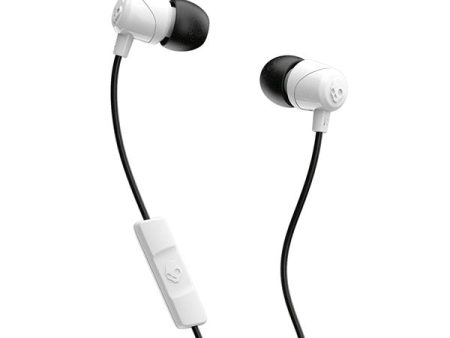 SkullCandy Jib Wired Headset - White Black on Sale