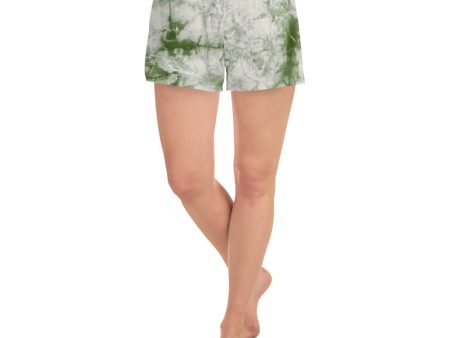 Women s Sage Tie Dye Athletic Shorts Sale