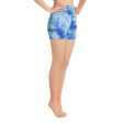 Blue Tie Dye Yoga Shorts Fashion