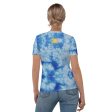 Blue Tie Dye Women s T-shirt Sale