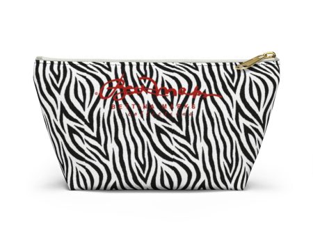 Zebra Accessory Pouch w T-bottom on Sale