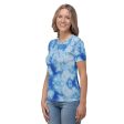 Blue Tie Dye Women s T-shirt Sale