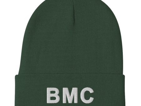 Dark Green Bettina Marks Collections LOGO Embroidered Beanie For Sale