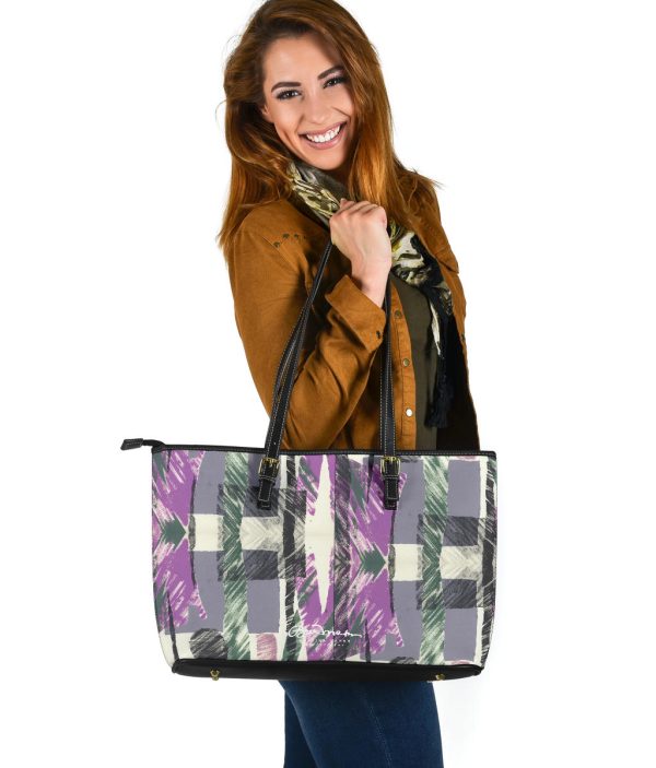 Abstract Collage Large Tote Bag Fashion