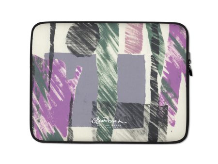 Abstract Engineered Collage Laptop Sleeve Online now