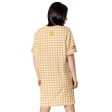 Banana Houndstooth T-shirt dress Cheap